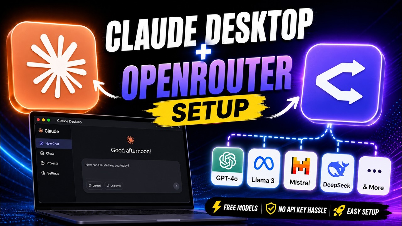 Claude Desktop + OpenRouter Setup (Free Open Source Models)