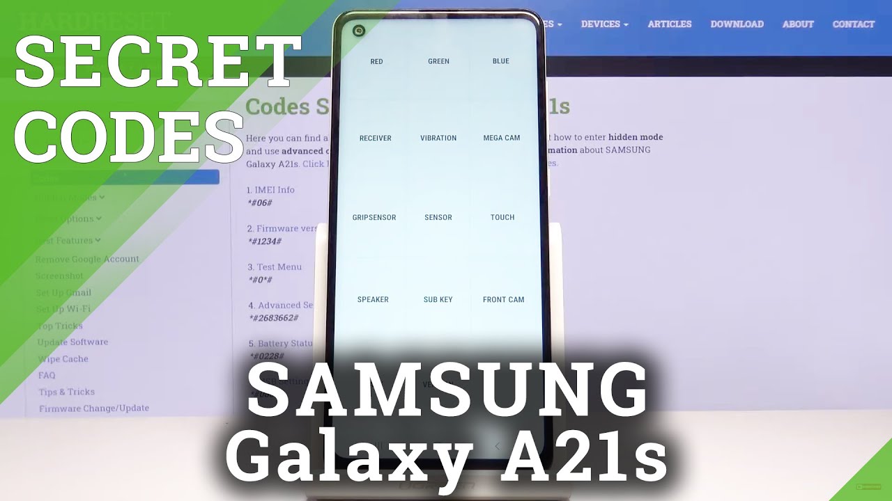 Секретные коды для SAMSUNG Galaxy A21s — Тестовый режим / Сервисное меню