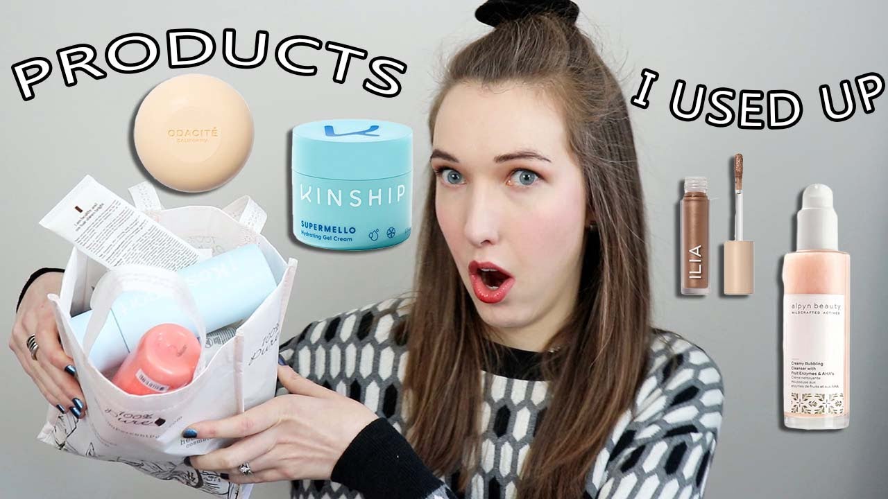 conscious beauty products I used up What would I repurchase? | makeup and skincare