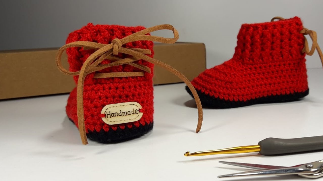 İNANAMAYACAĞINIZ KOLAYLIKTA BOT PATİK YAPIMI - Easy Tutorial For Crochet Baby Booties