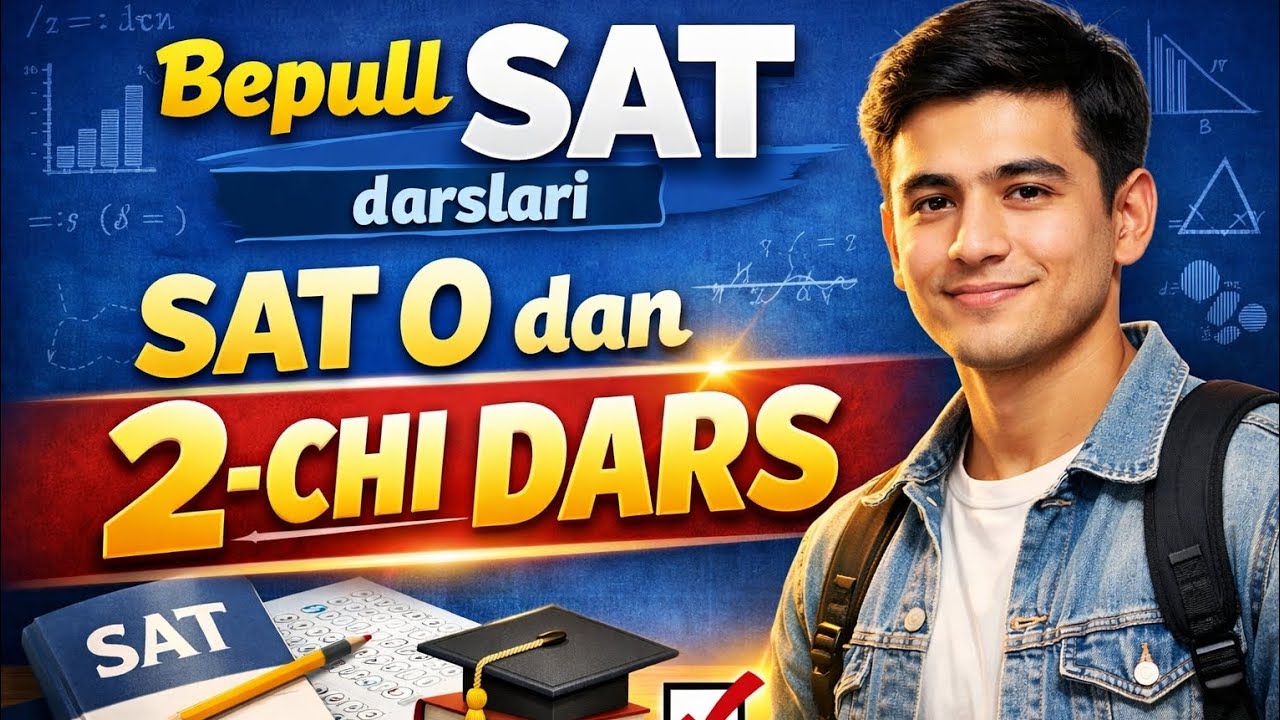 MAXSUS SAT Bepul darslari 2 chi dars #SAT #math #satexam