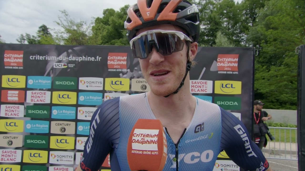 Callum Scotson - Interview at the start - Stage 6 - Crit&eacute;rium du Dauphin&eacute; 2024