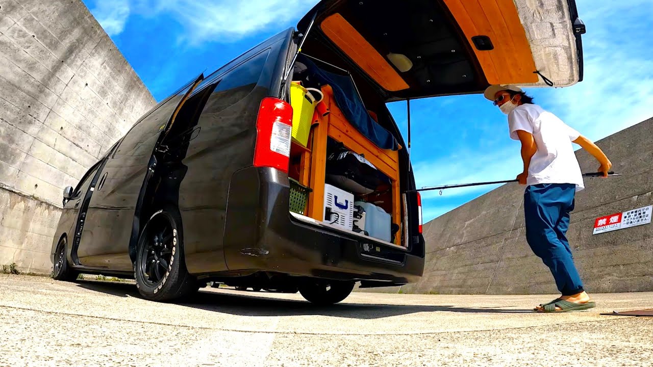 [釣り車中泊#2] 原子力発電所の排水が流れ込む海で大物を連発 [新潟〜福井編]