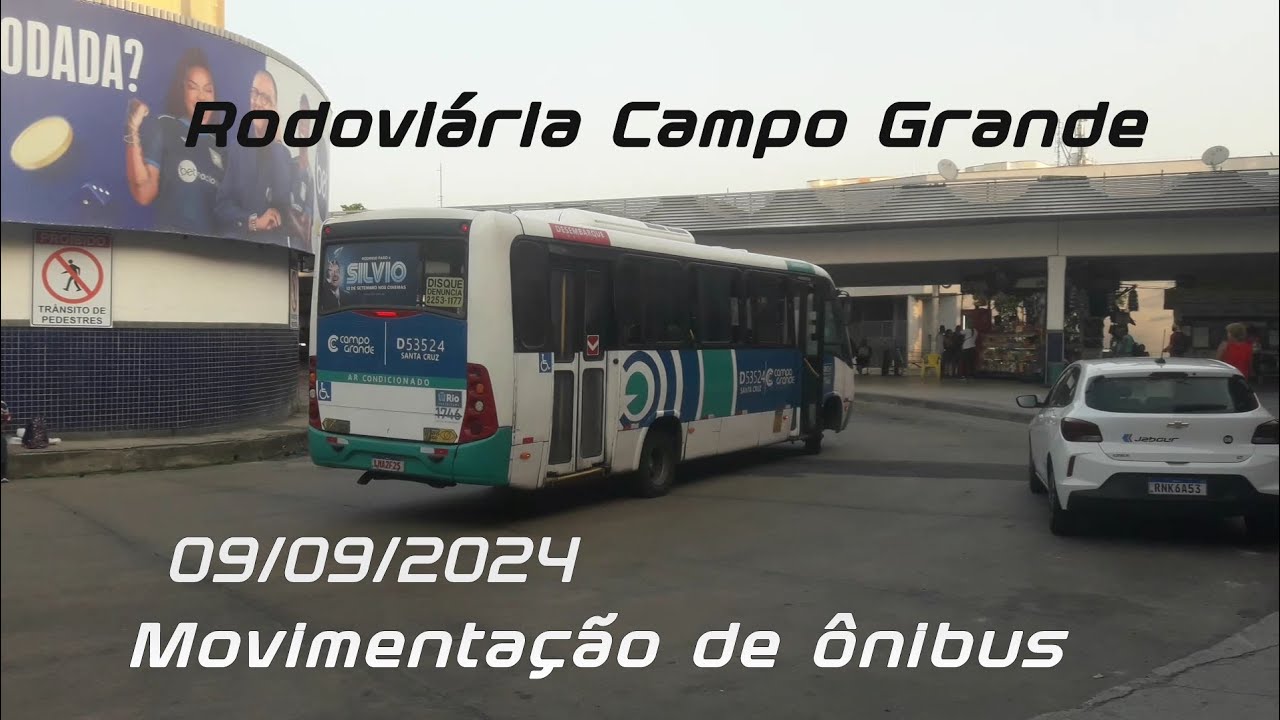 Movimentação de ônibus na Rodoviária Campo Grande