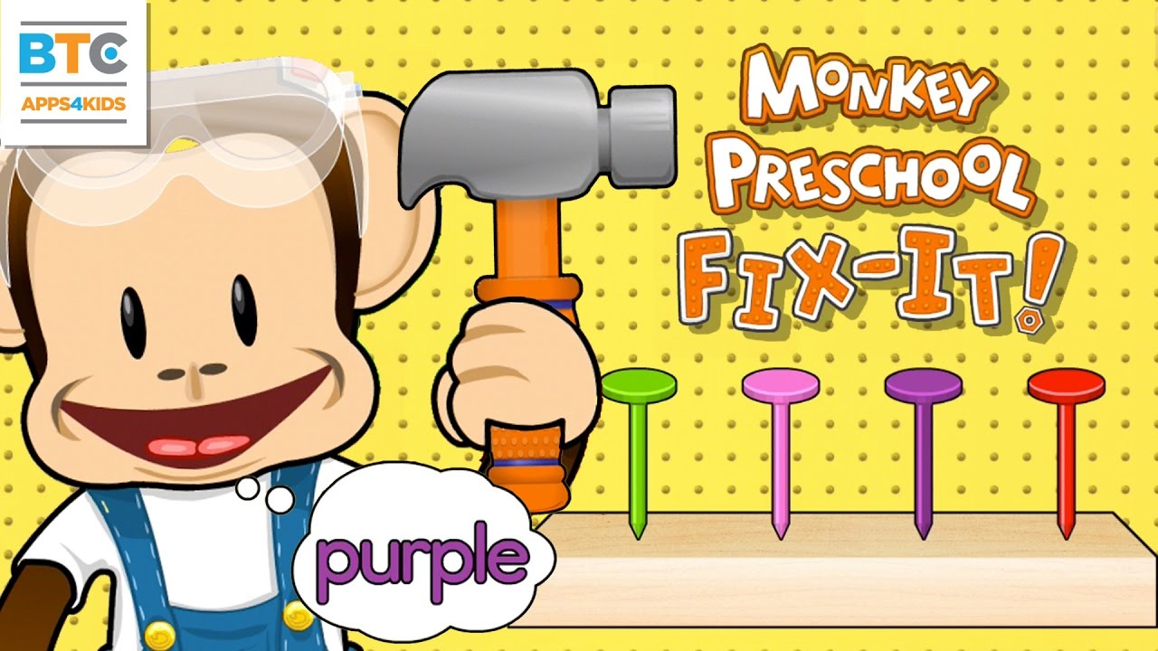 Обезьяна Дошкольная Fix -It App для детей