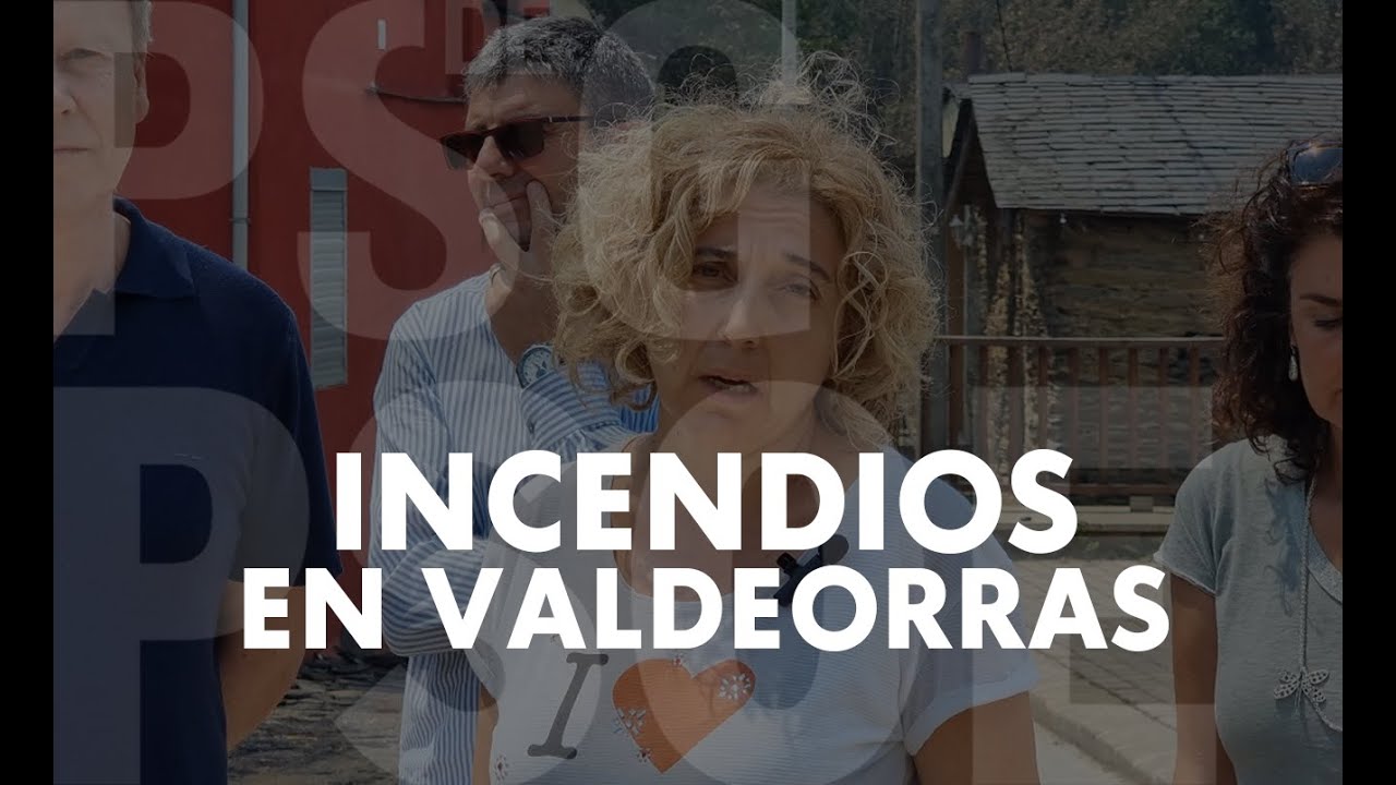Margarida Pizcueta, veciña de Alixo (Valdeorras), explica como o lume arrasou a súa vila
