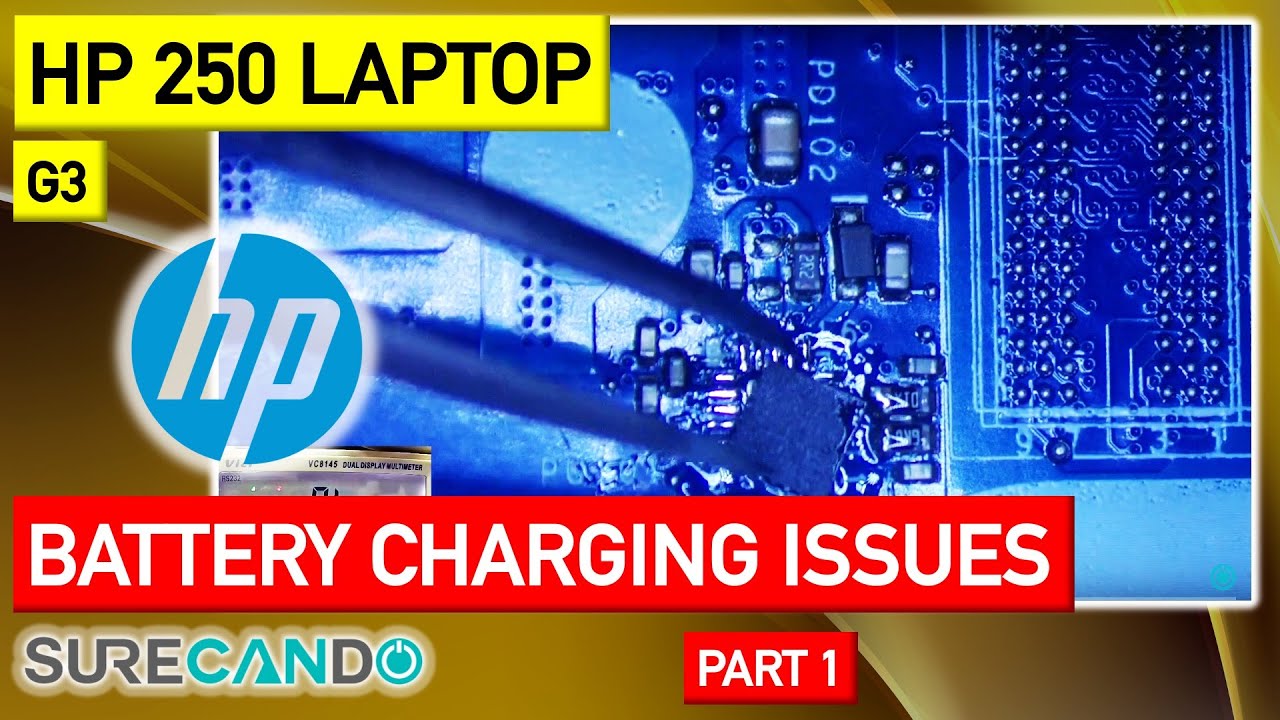HP 250 G3 Laptop 255% Battery Level 100% Battery Charged but not charging or work off battery Part 1