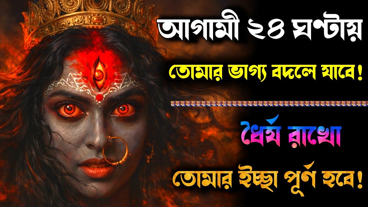 ১১১ 🕉️ মা কালী বার্তা — আগামী ২৪ ঘণ্টার মধ্যেই বদলে যেতে পারে তোমার ভাগ্য, আসতে পারে সৌভাগ্যের