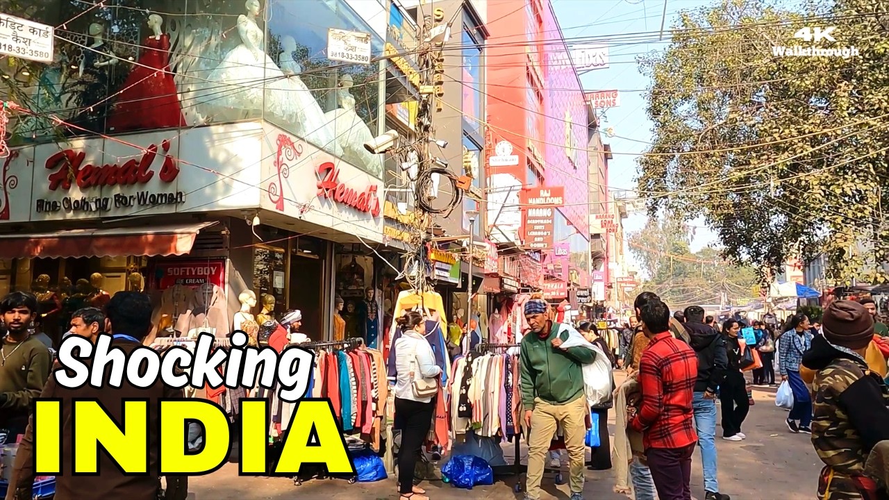 Real India Street Market & Everyday Life 🇮🇳 | No Commentary 4K HDR Walking Tour
