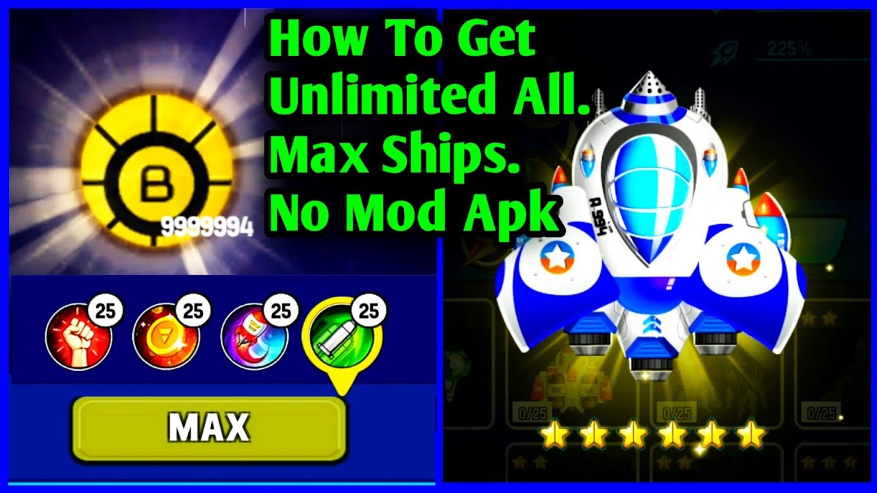 How I Got All Ships With Max Evolution In Galaxy Attack Space Shooter Game
