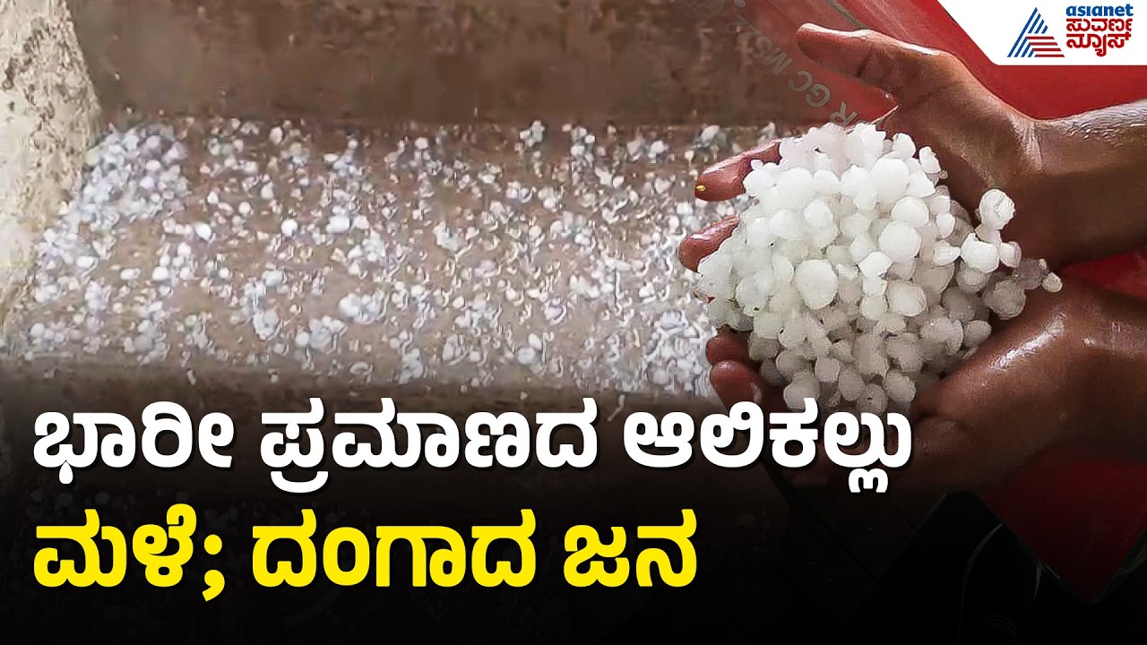 ರಾಜ್ಯದಲ್ಲಿ ಬೆಂಕಿ ಬಿಸಿಲಿನ ಮಧ್ಯೆ ಅಬ್ಬರಿಸಿದ ವರುಣ; ಹಲವು ಜಿಲ್ಲೆಗಳಲ್ಲಿ ಭಾರೀ ಮಳೆ | Heavy Rain In Karnataka