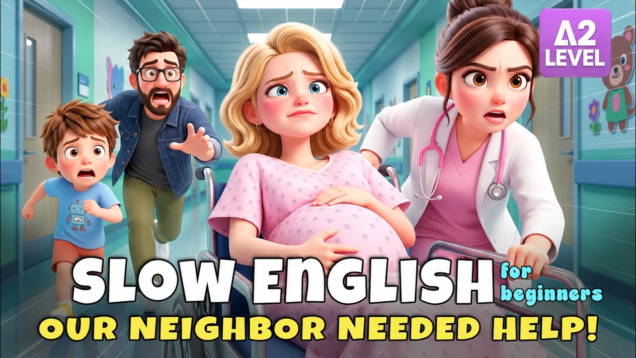 Leo's Neighbor Needed Help... Then Something Unexpected Happened! | Slow English Listening (A2)