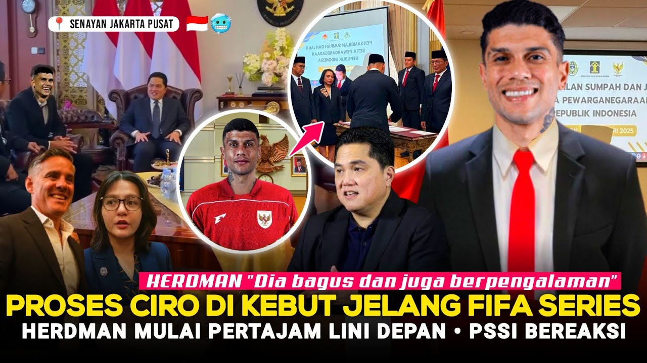 🔴 DIPASTIKAN BERGABUNG! YES Proses Ciro Alves Dipercepat Jelang FIFA Series~Herdman Racik Lini Depan