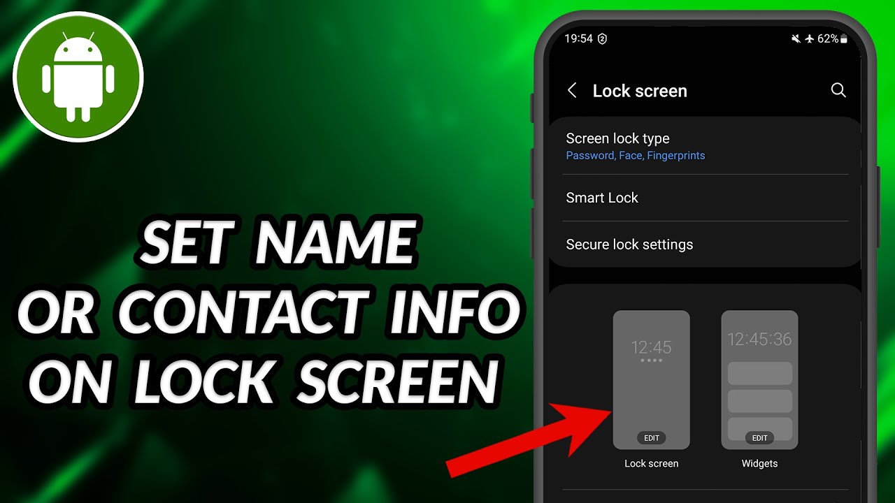 How To Set Name On Lock Screen In Samsung