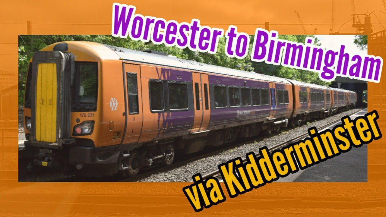 Worcester Shrub Hill to Birmingham Snow Hill | FULL JOURNEY | West Midlands Railway 172 Turbostar