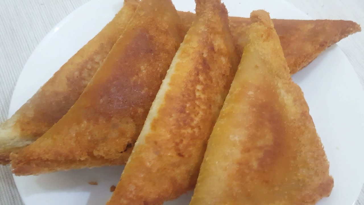 Make bread onion samosa with just 3 ingredients