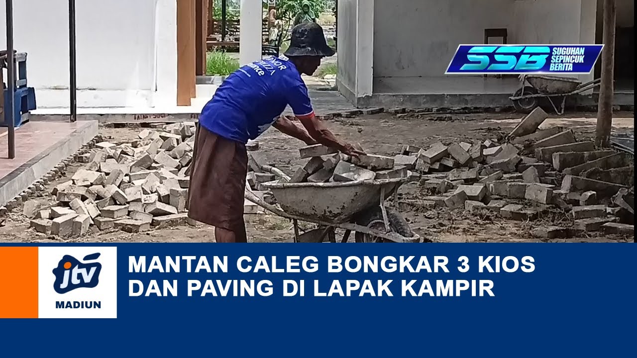 KOTA MADIUN - Mantan Caleg Bongkar 3 Kios Dan Paving Di Lapak Kampir