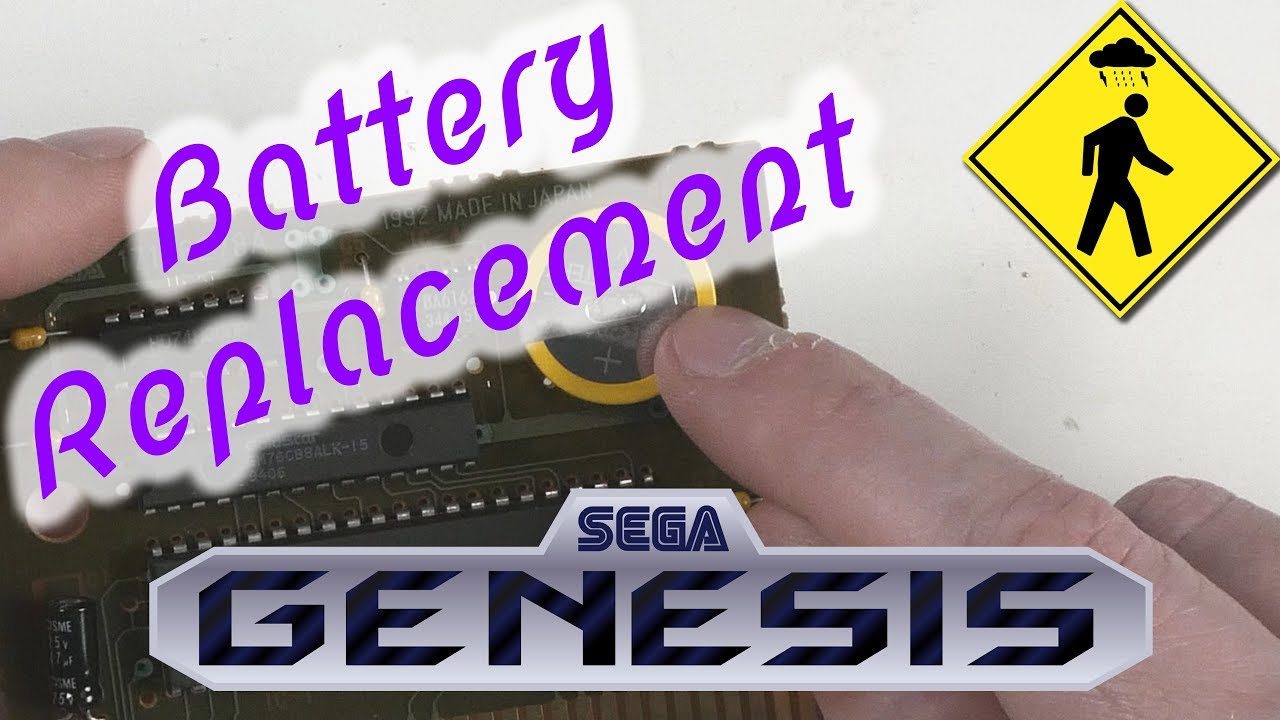 Sega Genesis/Mega Drive Games Battery Replacement