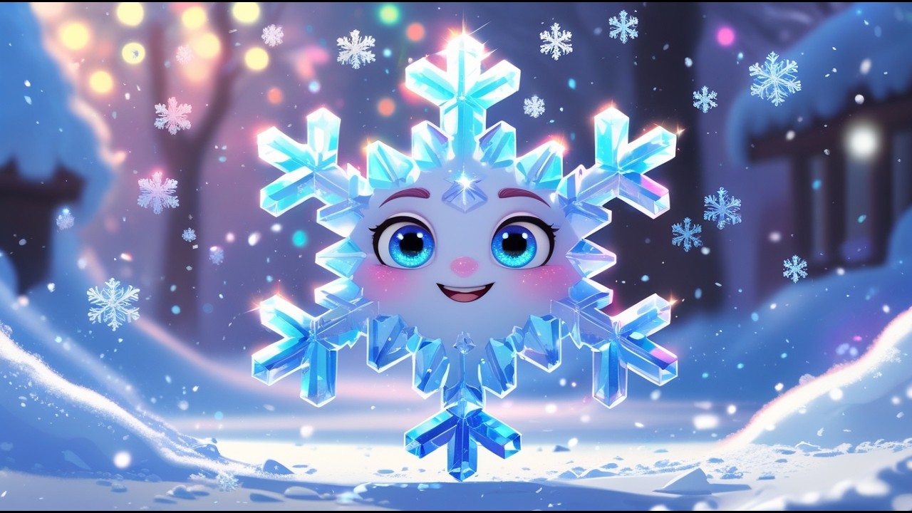 ❄️ Я СНІЖИНКА ❄️ Весела пісенька для дітей 🎶 Танець сніжинок 👶 Мультик про зиму