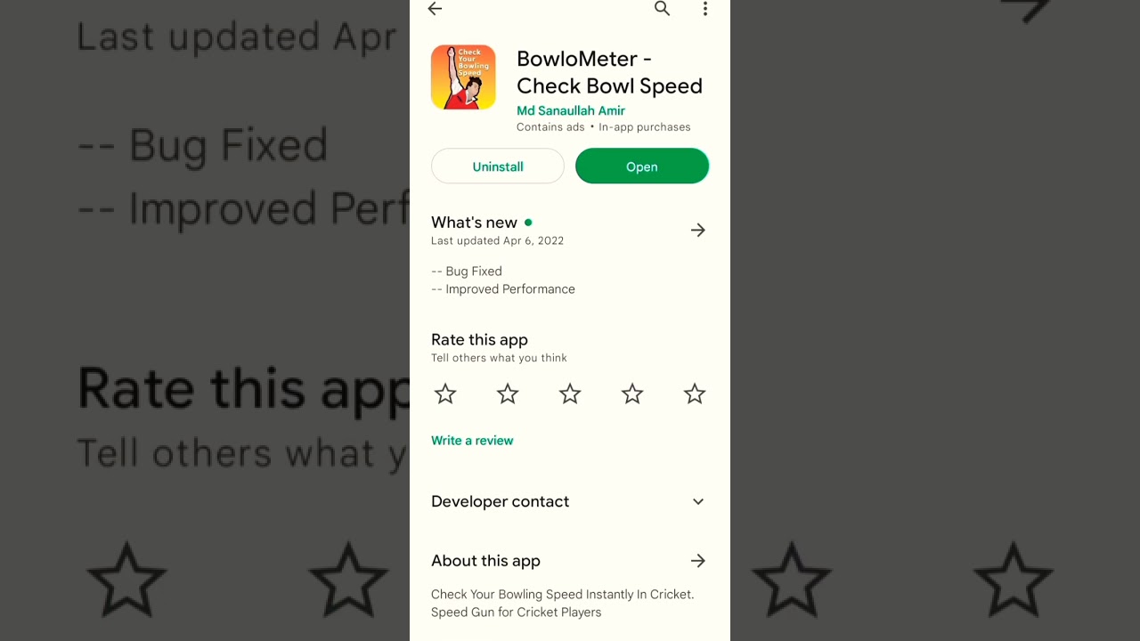 Best bowling speed measuring app 😎😎😎😎 #shorts #cricket #bowling #app