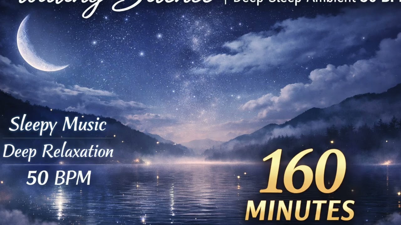 Deep Sleep Music for Anxiety Relief 🌙 | 160 Minutes | 50 BPM Calm Ambient