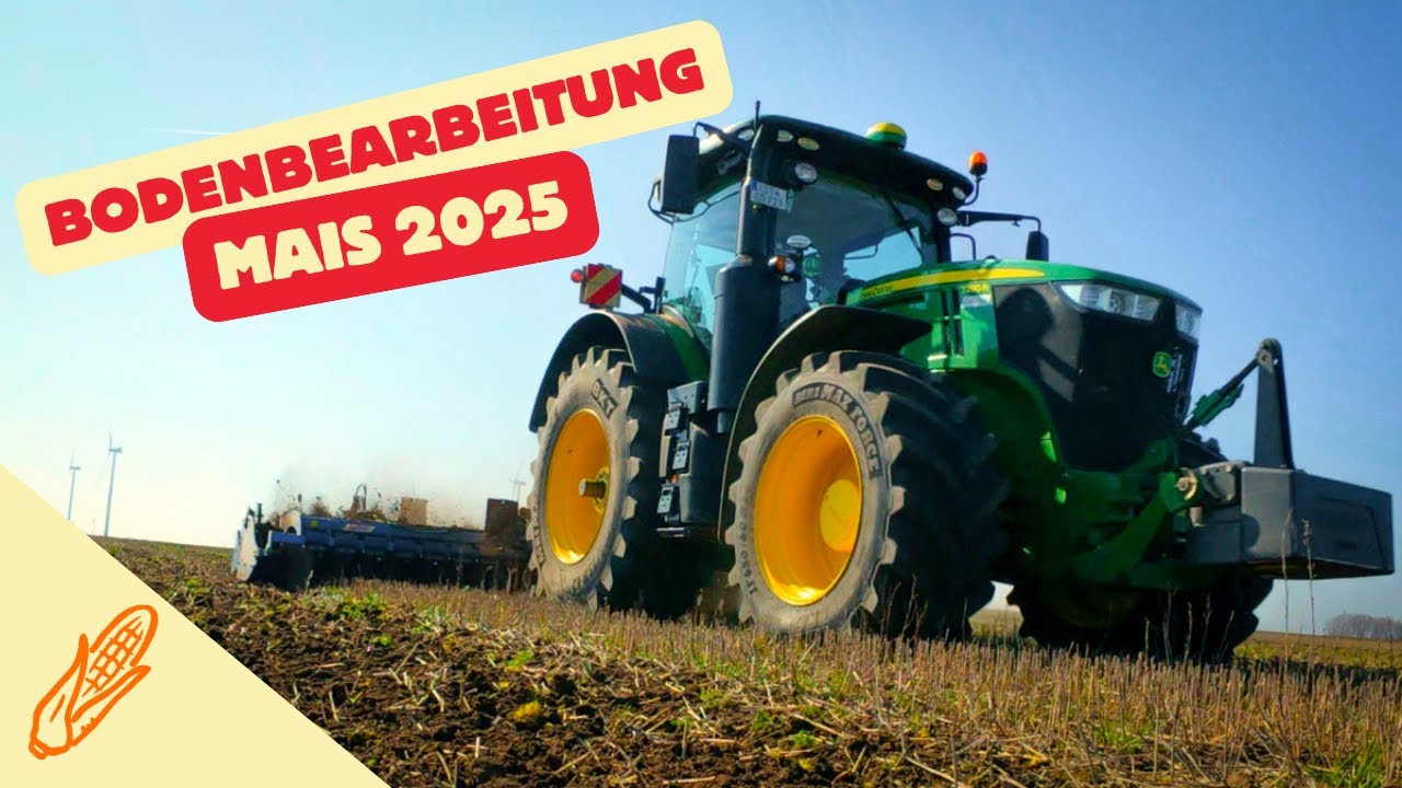 Bereit für Maisanbau 2025?! - John Deere Traktoren mit Scheibenegge im Einsatz