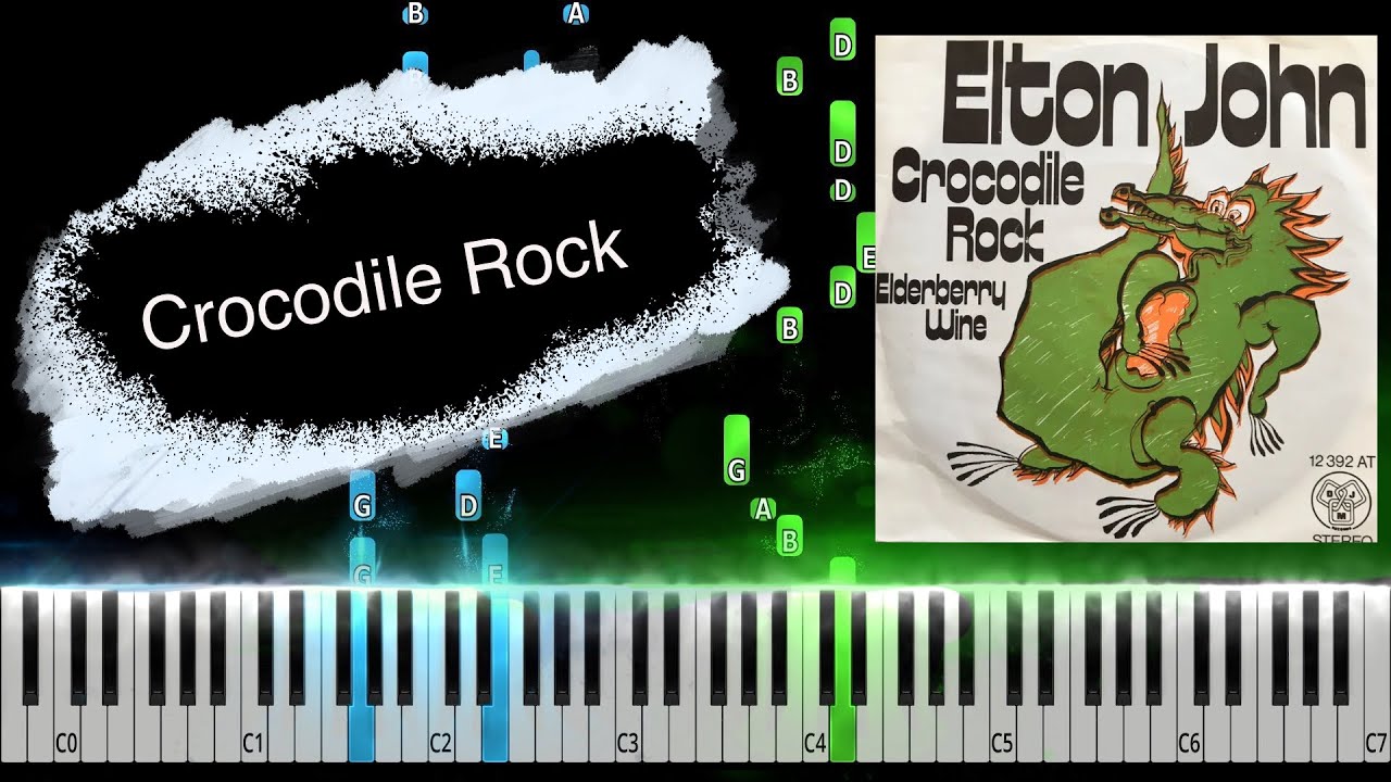 Elton John - Crocodile Rock Piano Tutorial