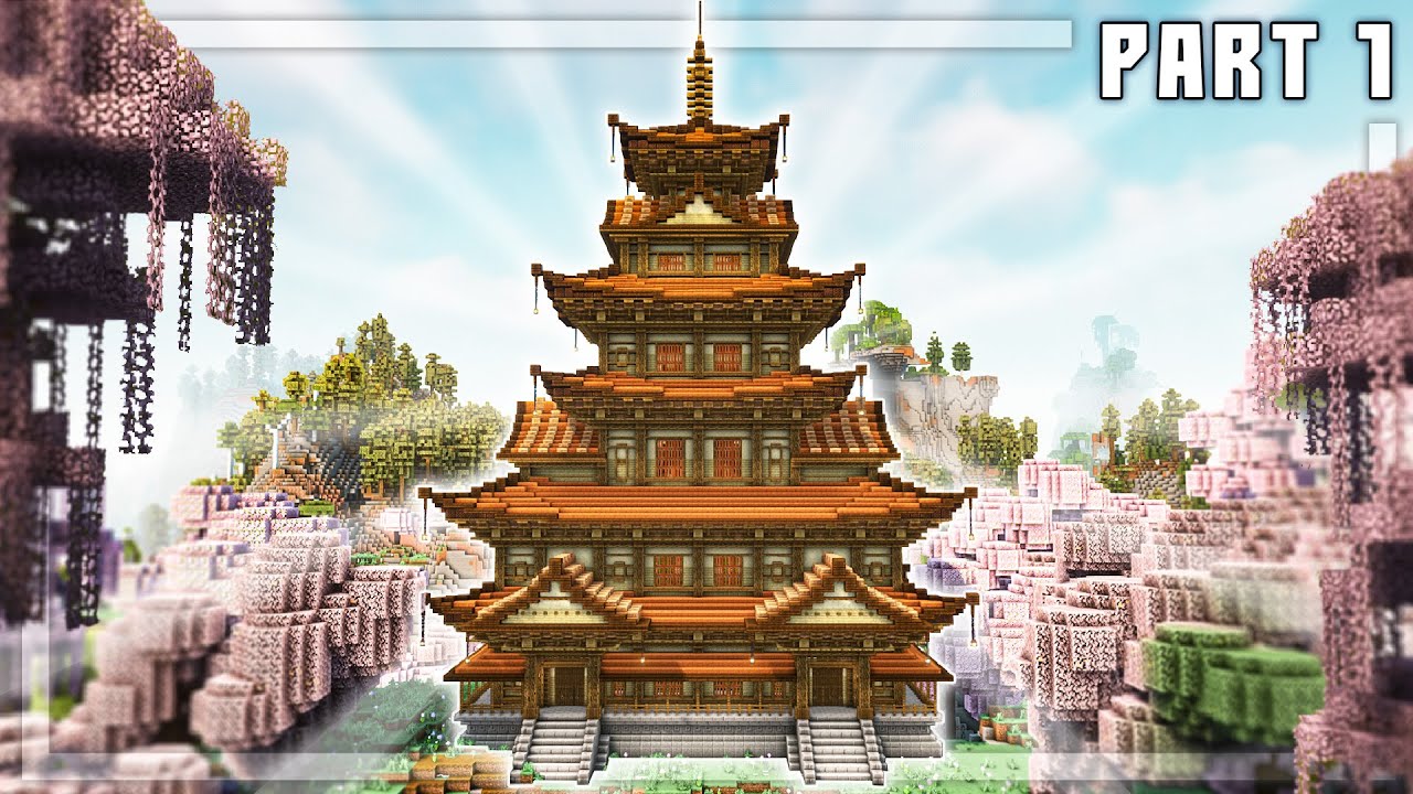 Minecraft: How To Build the Ultimate Japanese Temple - Tutorial [Part 1/6]