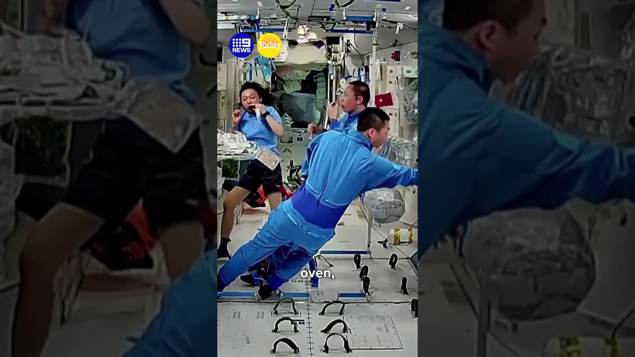 Out-of-this-world roast on space station | 9 News Australia