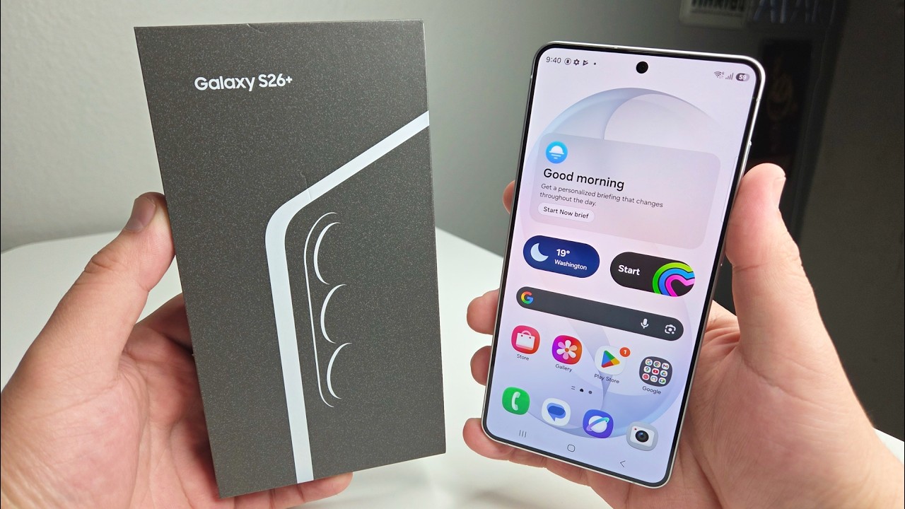 Распаковка и первые впечатления от Samsung Galaxy S26+!