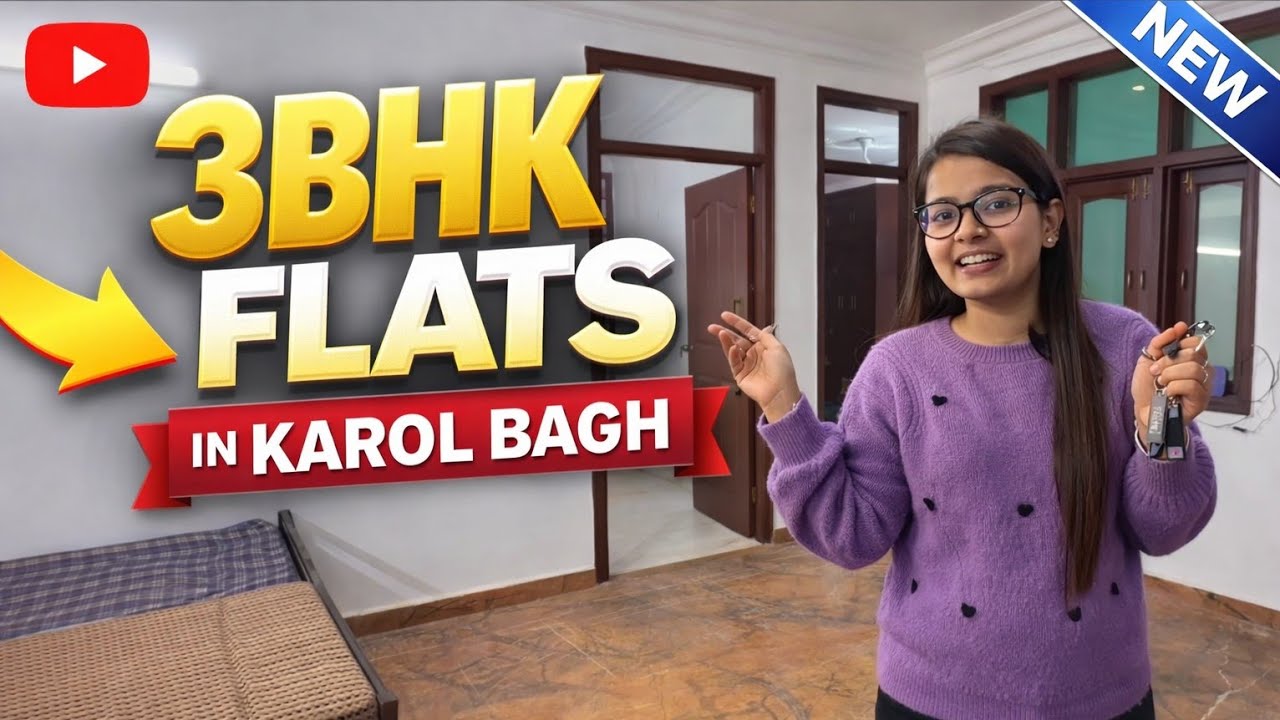 🏡 Premium 3BHK Flats Available in Karol Bagh – NEW Launch!