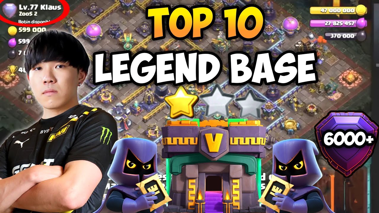 Top 10 TH15 Legend Base with Link | Anti 3 Star & Anti 2 Star Trophy Pushing Box and Ring Bases