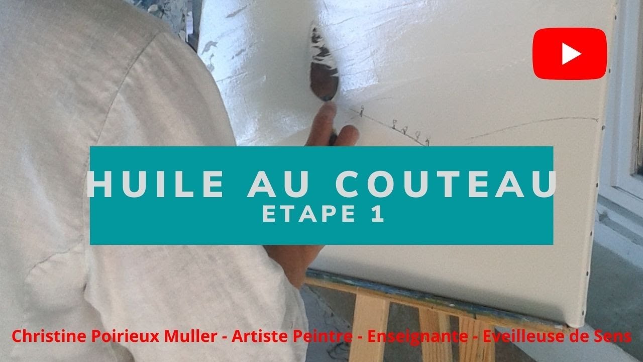 Peinture à l'huile aux couteaux - Etape 1