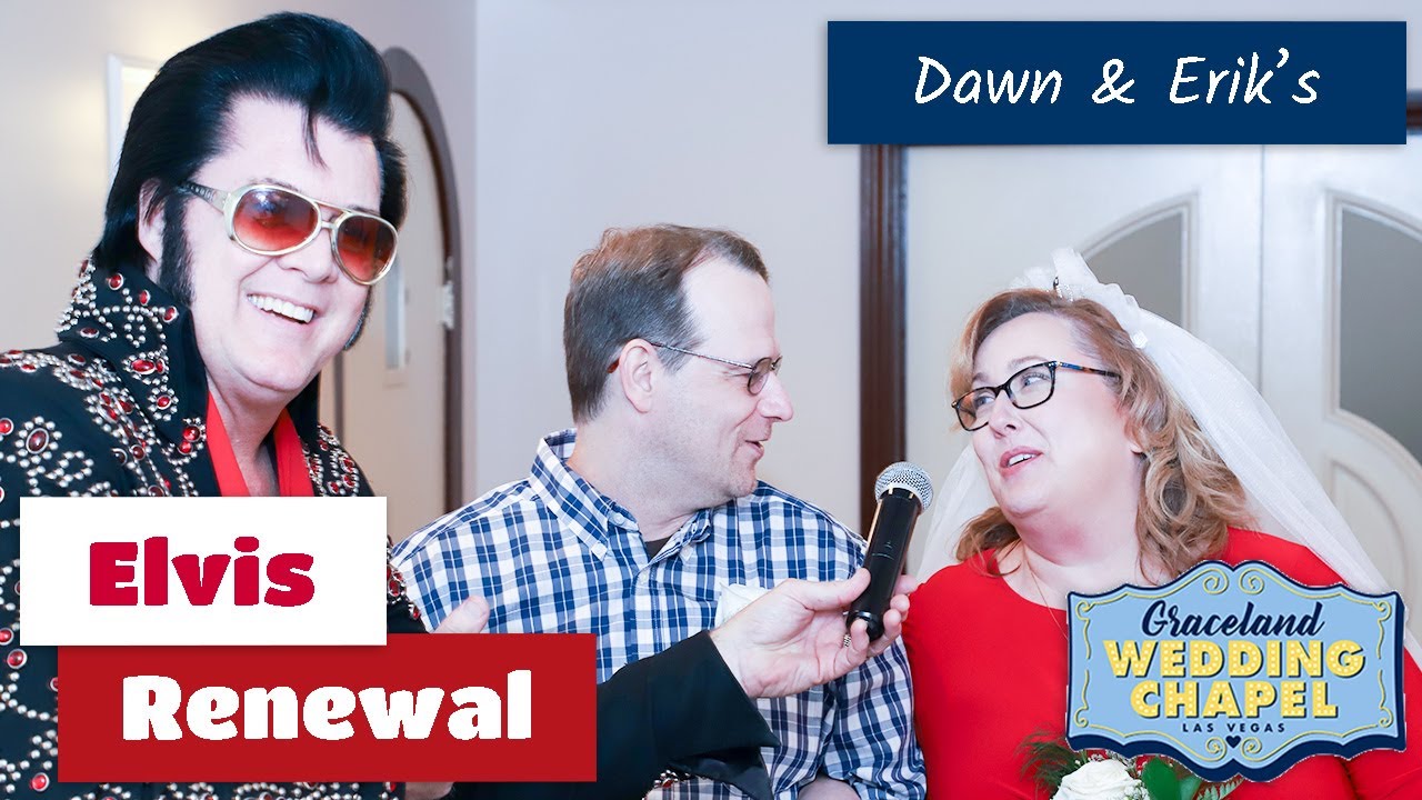 Dawn & Erik's Elvis Renewal Ceremony at Graceland Chapel | Las Vegas