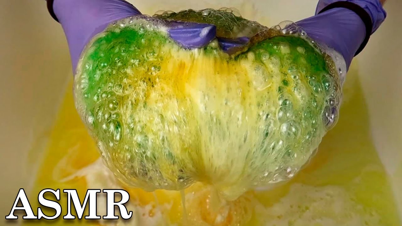 ASMR Dish Soap Sponge Squeezing | REQUESTED | Oddly Satisfying ASMR