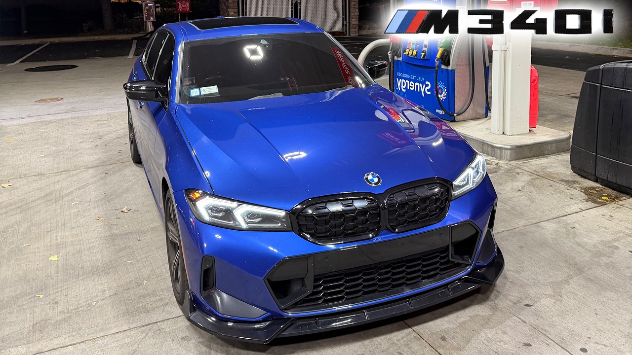 POV Night Drive in My Stage 2 2023 BMW M340i | CRAZY Pops & Bangs 🔥