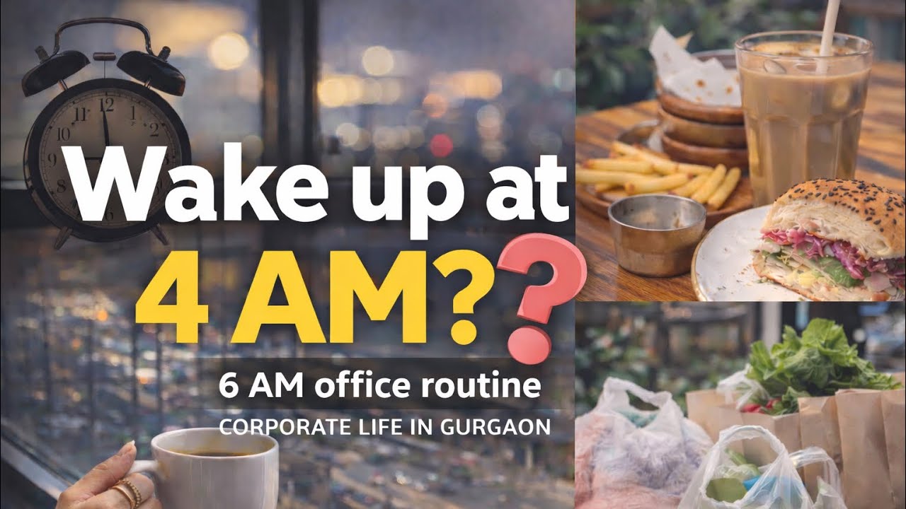 Corporate Life in Gurgaon | 6 AM Office Routine, Café Date & Weekly Market