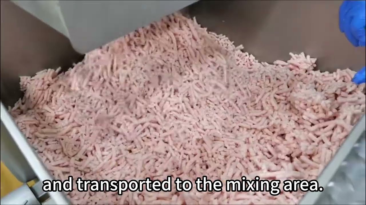 This is how the delicious &ldquo;Star&rdquo; chicken nuggets are made.#machine #Chicken nuggets