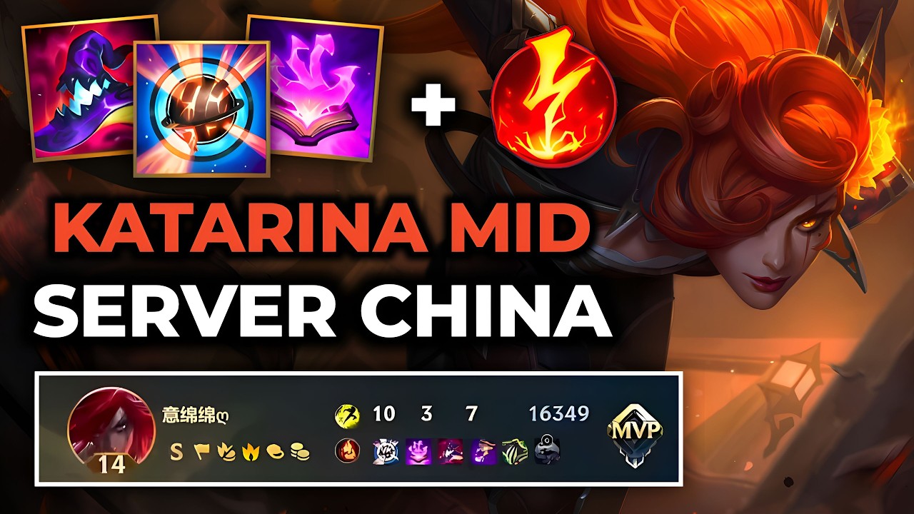 Katarina Wild Rift China - Build Runes Guide Patch 7.0c - Gameplay Katarina Season 20