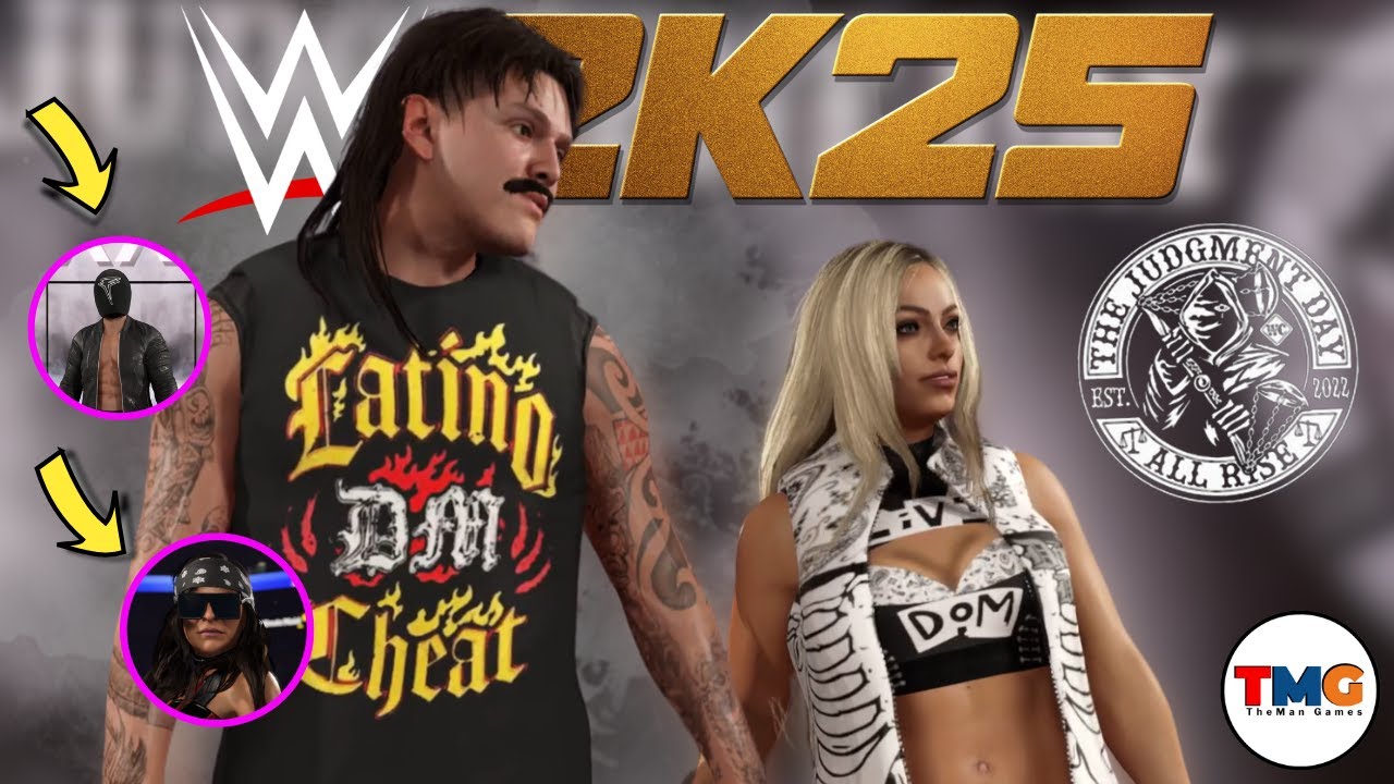 WWE 2K25: Как создать пару Доминика Мистерио и Лив Морган. Урок плюс карканье Судного дня!