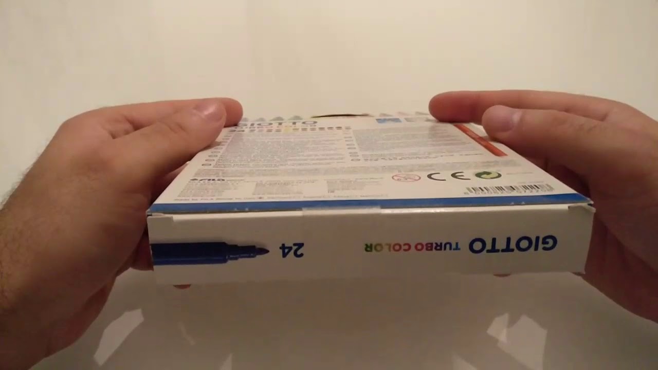 Unboxing Giotto turbocolor da 24 colori. Pennarelli. Colori per bambini. Impariamo i colori.