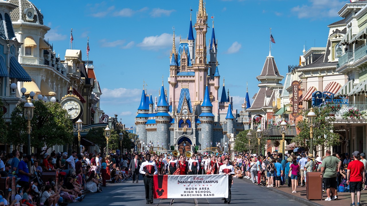 Moon Area Marching Band at Walt Disney World's Magic Kingdom (February 21, 2026)