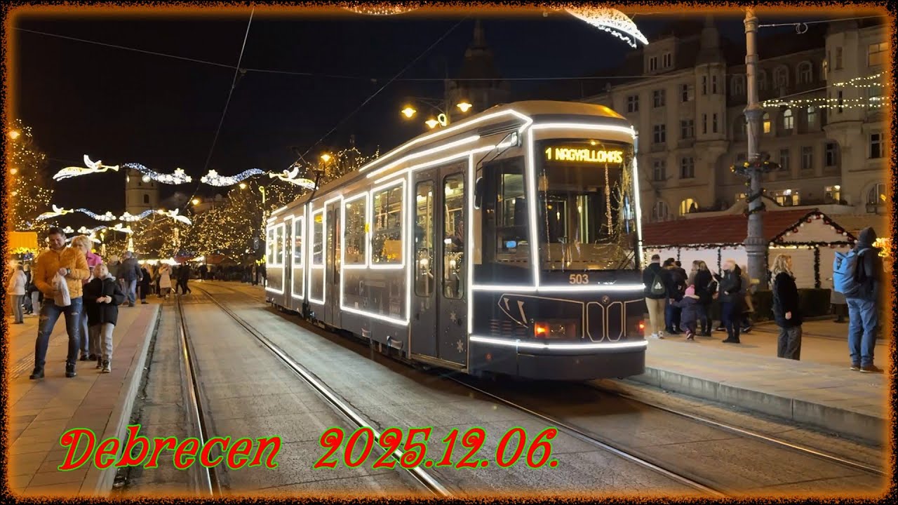 Debrecen  2025.12.06.  Fény és Advent expressz villamos