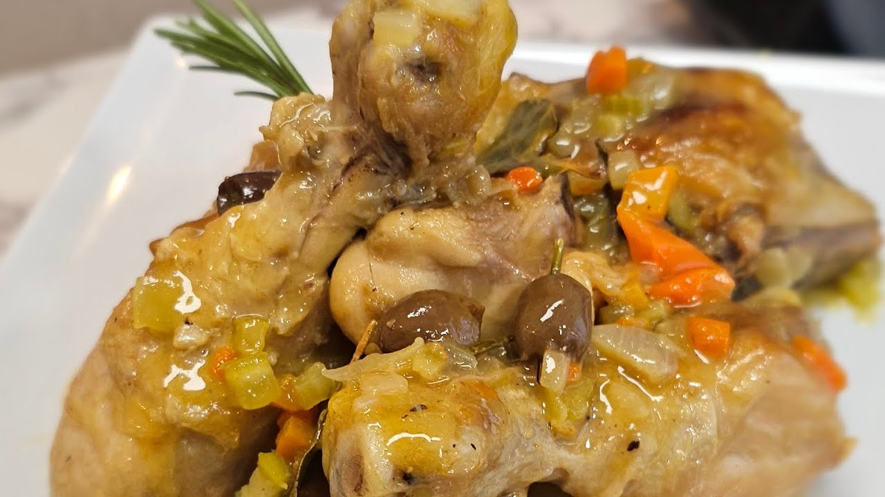 Pollo alla cacciatora in bianco