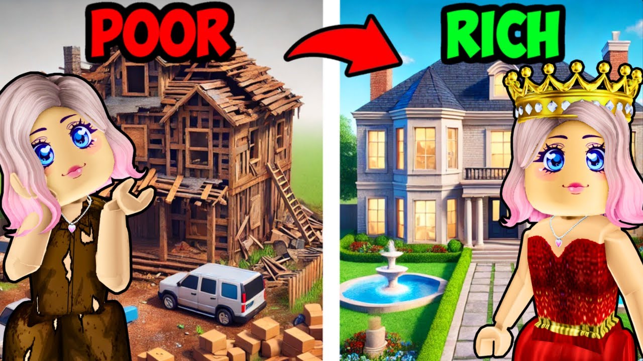 ZENGİN FAKİR EVİ YAPIYORUZ🏡TUBA ARI🐝ARIGİLLER🐝AYŞEM ECE ARI🐝ROBLOX GRAND MANSION TYCOON