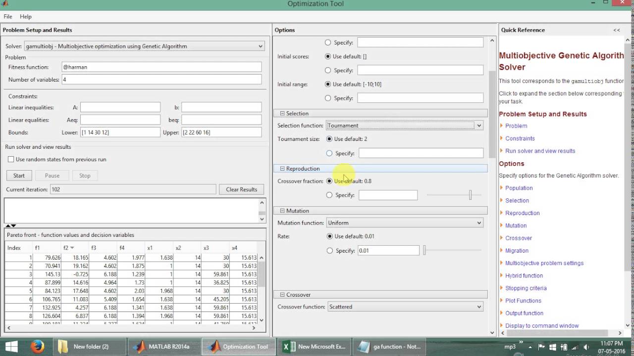 Genetic algorithm using Matlab by Harmanpreet singh