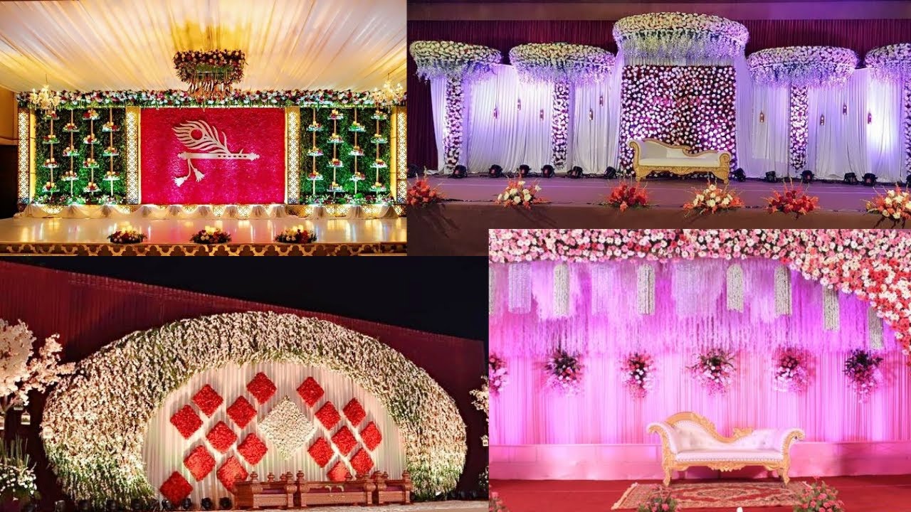 Latest Wedding Stage decoration ideas //Royal wedding decoration Indian ♥️♥️♥️