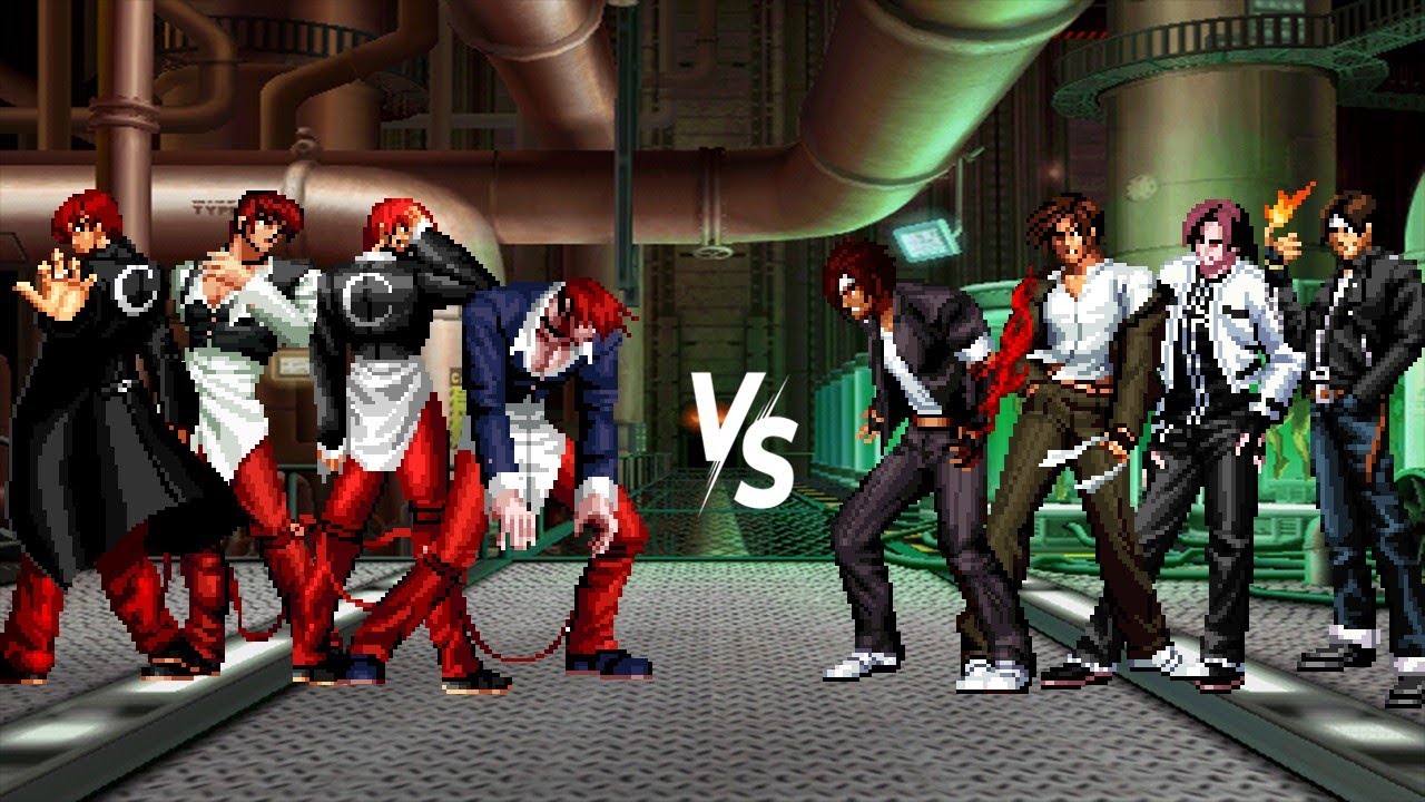 Iori Yasakani Team vs Kyo Kusanagi Team [Kof2002 Mugen]