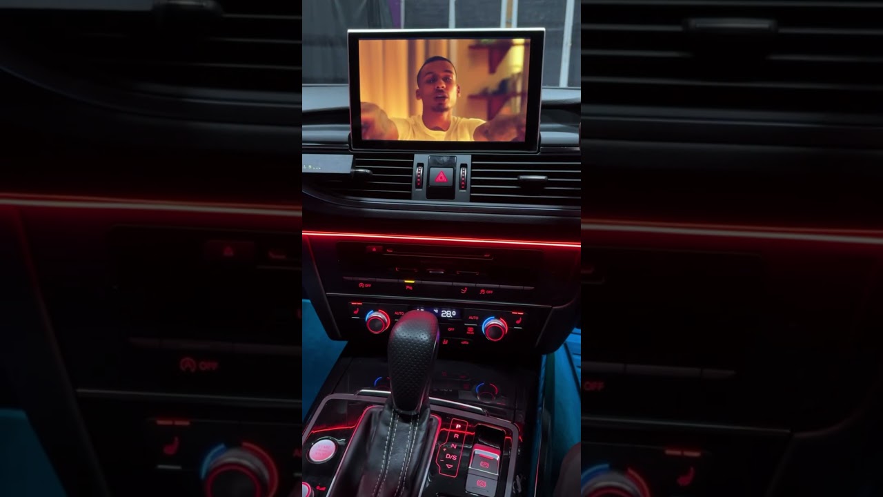 AUDI A7 SCREEN & Ambient Light Upgrade. Complete Transformation. #audi #car #modified #lighting