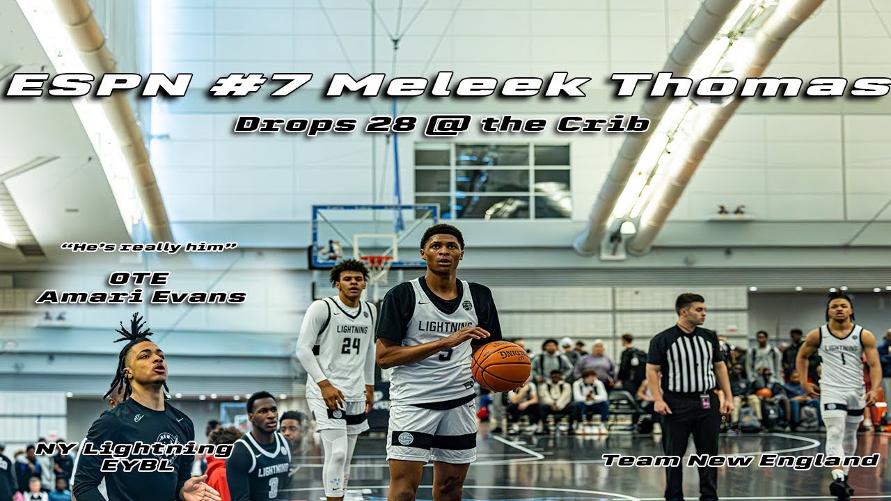 Meleek Thomas Dropped 28 in Hometown | NY Lightning EYBL vs Team New England HGSL | Pitt Jam Fest
